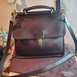 Vintage Chocolate Brown Coach Willis bag